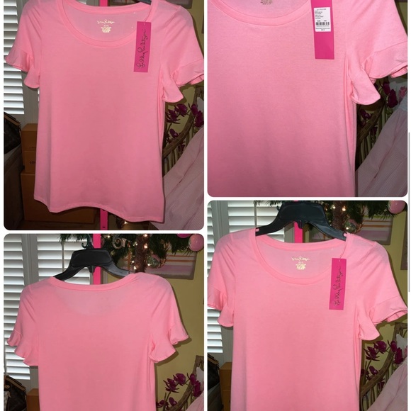 Lilly Pulitzer NWT Sorella Top Capri Coral $68 Size XXS - Picture 4 of 6